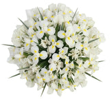 White Iris and Sweet Peas Bouquet - Flowers Box London