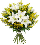 White Lily & Solidago Splendid Bouquet