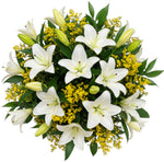 White Lily & Solidago Splendid Bouquet