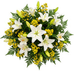 White Lily & Solidago Splendid Bouquet