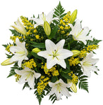 White Lily & Solidago Splendid Bouquet