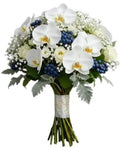 White Serenity and Berries Charming Bouquet - Flowers Box London
