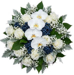 White Serenity and Berries Charming Bouquet - Flowers Box London