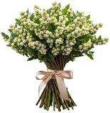 White Snowberry Pretty Bouquet - Flowers Box London