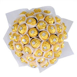 White Wrapped Chocolate Bouquet - Flowers Box London
