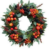 Wild Berries and Heather Door Wreath - Flowers Box London