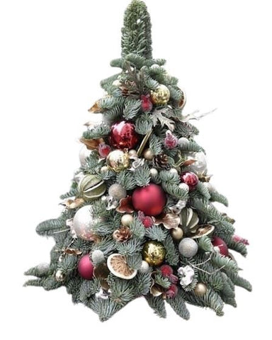 Winter Wonderland Tree Arrangement: Frosted Fir Fantasy - Flowers Box London