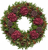 Winter Woodland Hydrangea Wreath - Flowers Box London