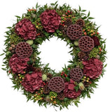 Winter Woodland Hydrangea Wreath - Flowers Box London