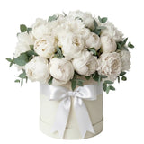 Wonderful Peonies Box with Eucalyptus - Flowers Box London