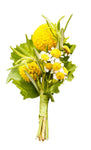 Yellow Buttonhole of Craspedia - Flowers Box London