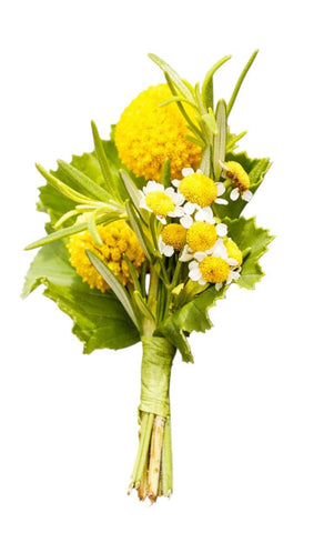 Yellow Buttonhole of Craspedia - Flowers Box London