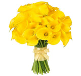 Yellow Calla Lily Bouquet - Flowers Box London