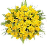 Yellow Daffodils Bouquet with Greenery - Flowers Box London