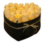 Yellow Roses Heart Box
