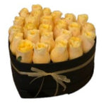 Yellow Roses Heart Box