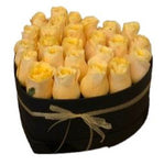 Yellow Roses Heart Box