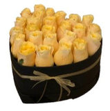 Yellow Roses Heart Box