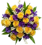 Yellow Roses with Fragrant Blooms Bouquet - Flowers Box London