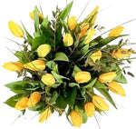 Yellow Tulips with Eucalyptus & Bear Grass Bouquet