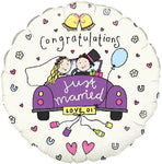 18 inch Balloon Congratulations JUST MARRIED