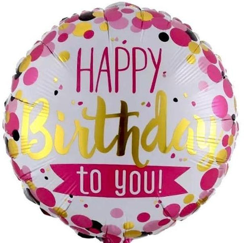 18in Balloon Happy Birthday to you! - Flowers Box London