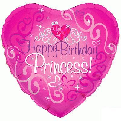 18in Happy Birthday Princess! Balloon