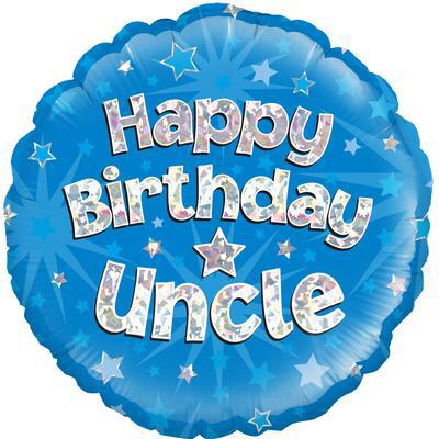 18in Happy Birthday Uncle Balloon