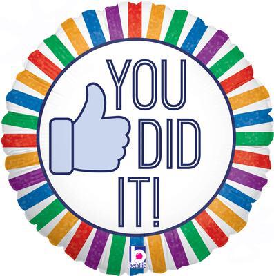 18in YOU DID IT! Balloon - Flowers Box London