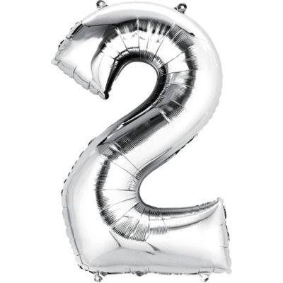 34in Number 2 Balloon - Flowers Box London