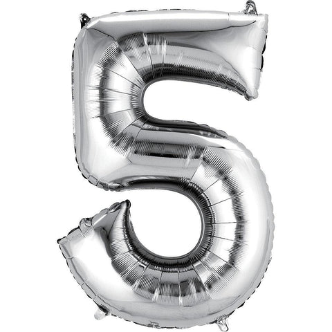 34in Number 5 Balloon - Flowers Box London