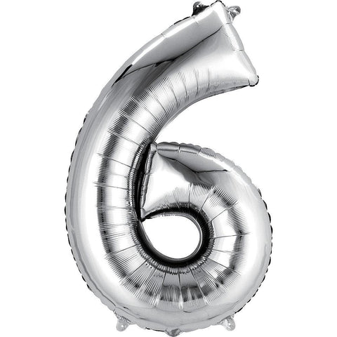 34in Number 6 Balloon