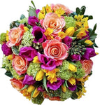 A Bouquet of Rainbow Flowers