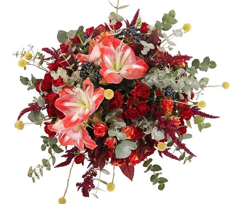 Amaranthus Rustic Flower Bouquet - Flowers Box London