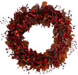 Autumn Door Wreath with Fresh Berry - Flowers Box London