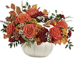 Autumn White Pumpkin Arrangement