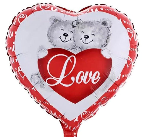 Balloon Love with Bears (18 inch) - Flowers Box London