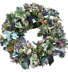 Berry and Hydrangea Natural Wreath