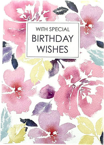 Birthday Card - With Special Birthday Wishes