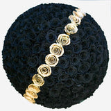 Black and Gold Roses Luxury Box
