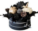 Black Pumpkin Box Arrangement - Flowers Box London
