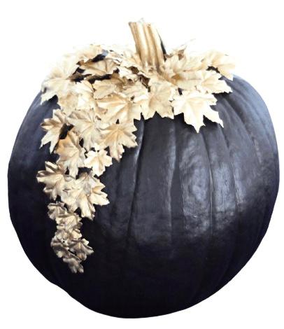 Black Pumpkin with Gold