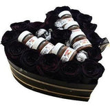 Black Roses with Nutella Box - Flowers Box London