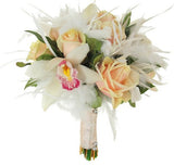 Blooming Feathers Bridal Bouquet - Flowers Box London
