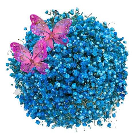 Blue Gypsophila Bouquet