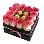 Blush Roses with Chocolate