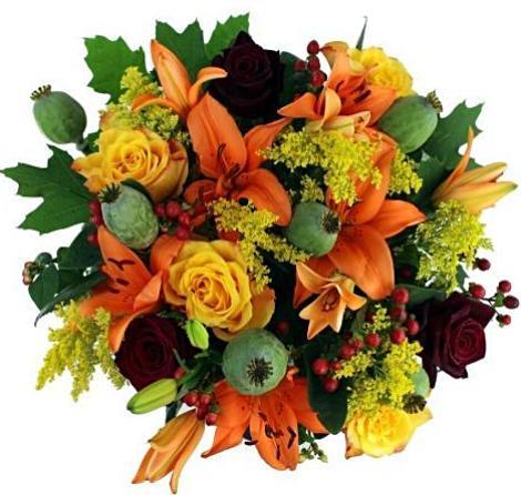 Bouquet of Orange Lily and Roses