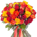Bright Colored Roses Bouquet