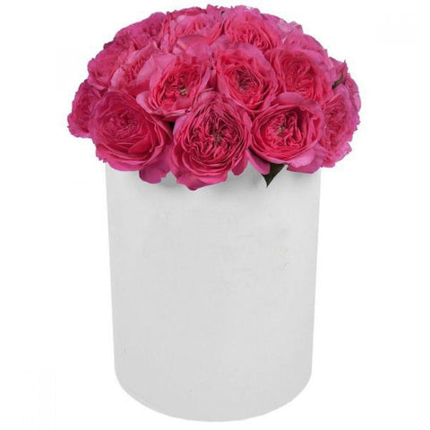 Bright Fragrant Garden Roses Hat Box