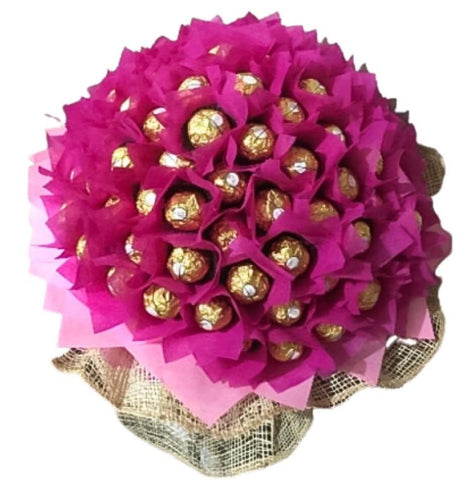 Bright Pink Chocolate Bouquet